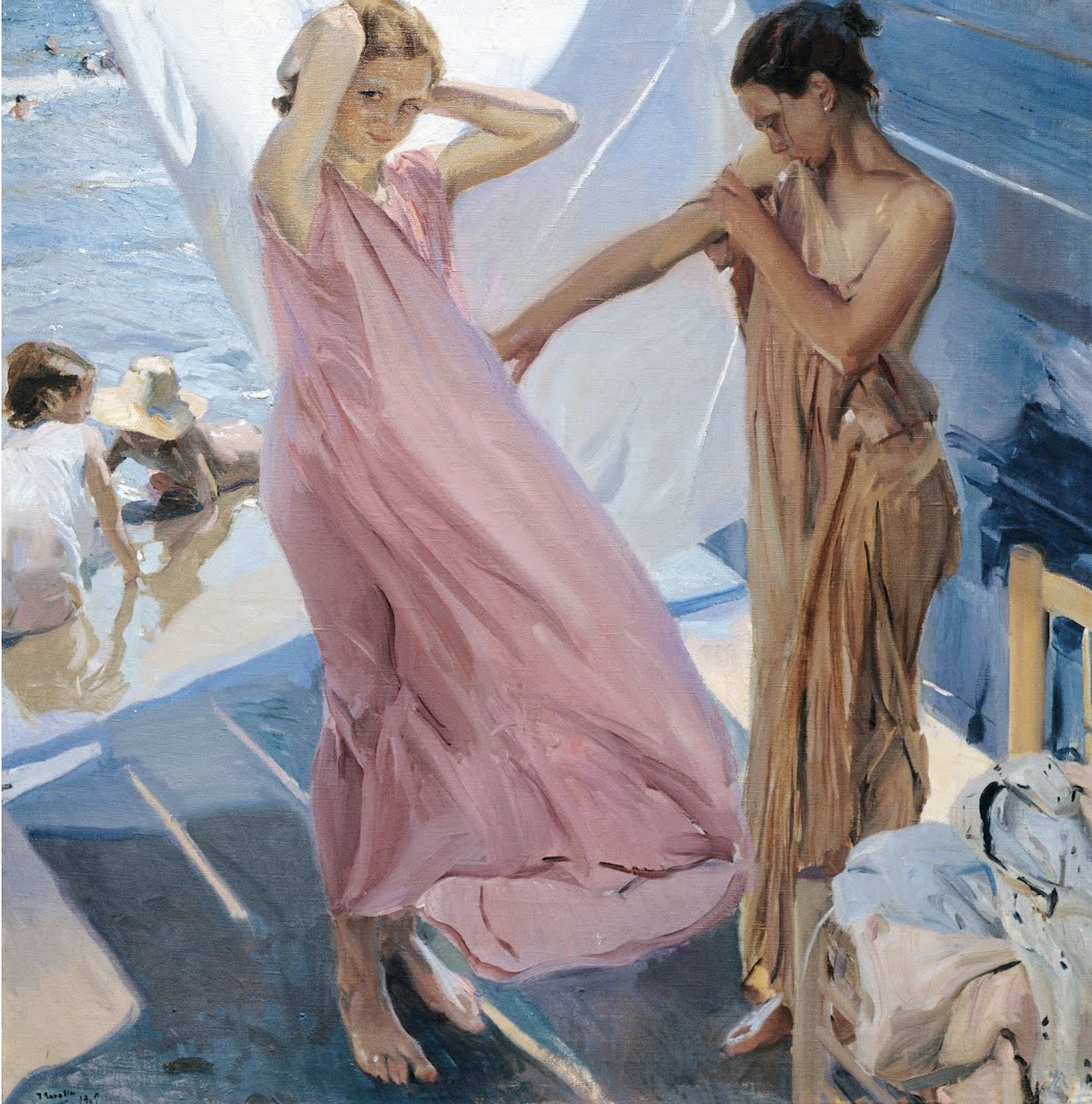 Después del baño, Valencia, Joaquín Sorolla, 1909