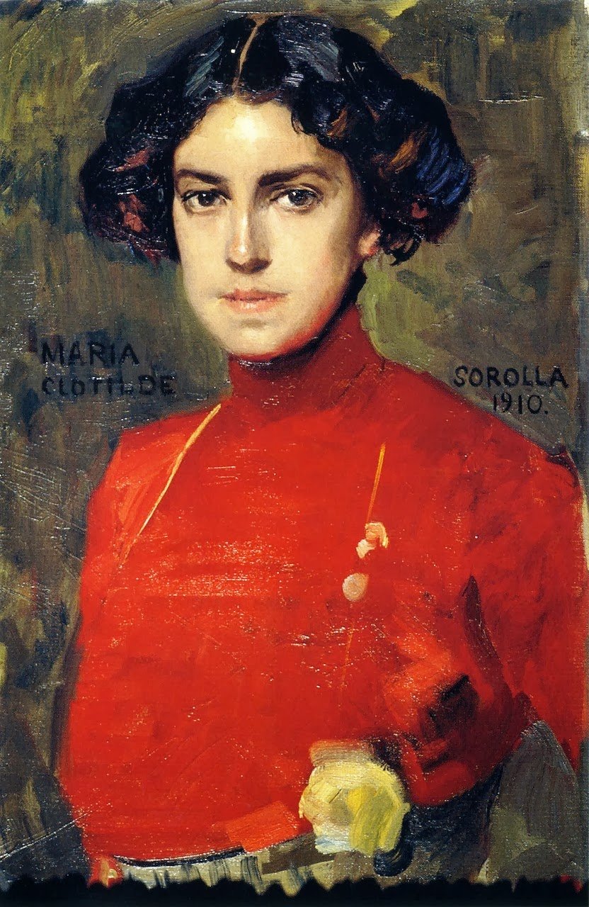 María con blusa roja, Joaquín Sorolla, 1910