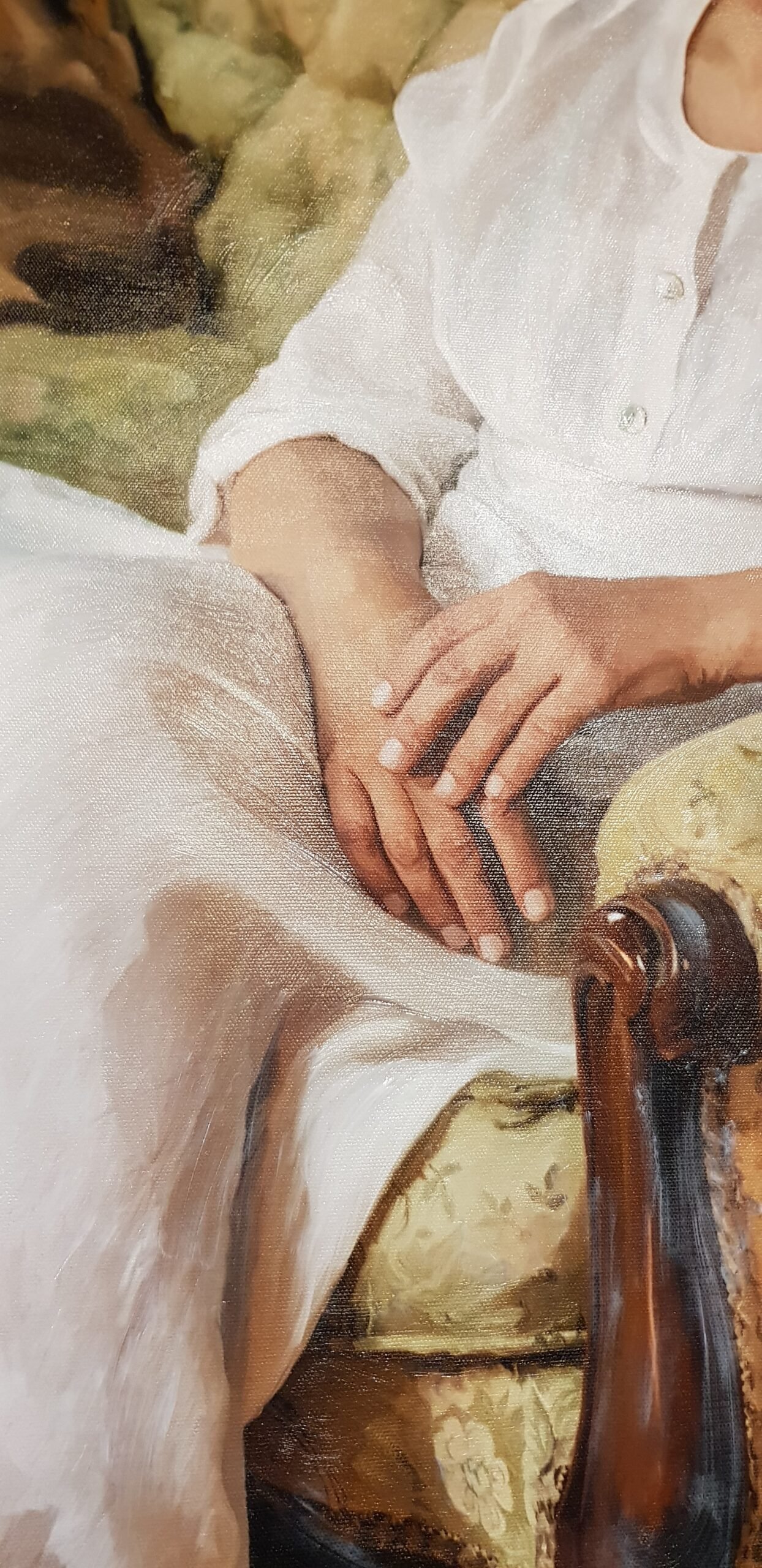 Detail of the creative process for Peace