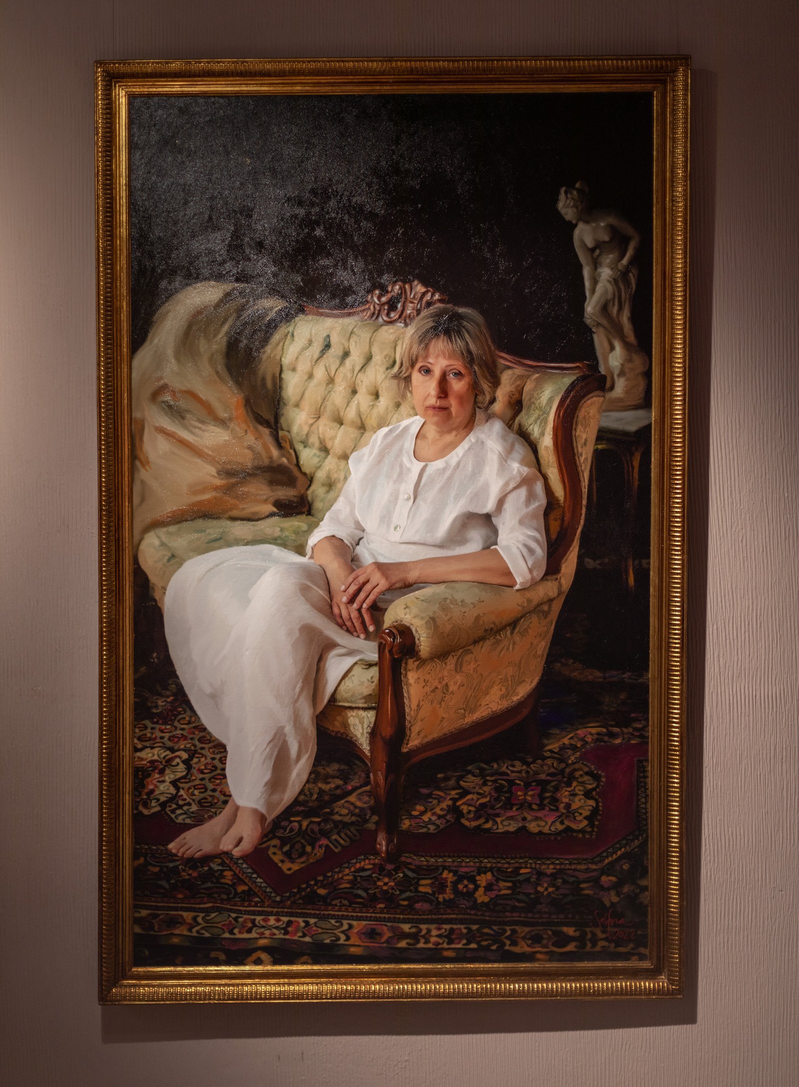 Peace by Séfora Camazano in the studio